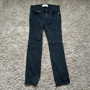 Abercrombie kids (boy) size slim 9/10 straight leg black jeans